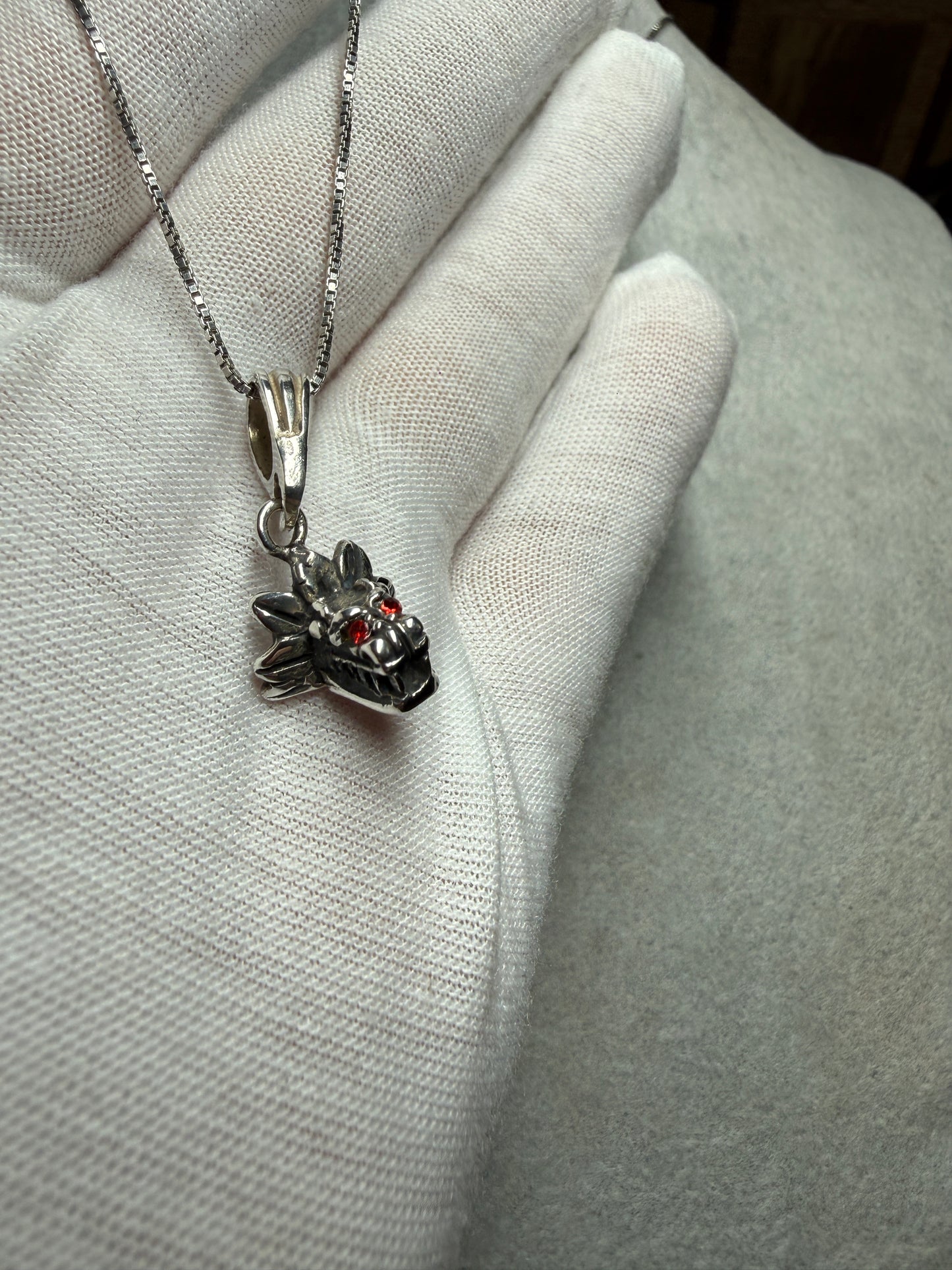 Quetzalcoatl Kukulkan 925 Necklace, Aztec Mayan Serpent, Sterling, Dragon #Xa35