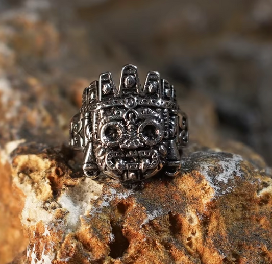 Tlaloc Aztec God Ring, Azteca, Mexica, Mexican, Mexico, Pagan, Religion (#13)