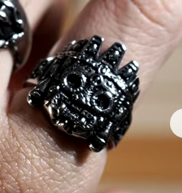 Tlaloc Aztec God Ring, Azteca, Mexica, Mexican, Mexico, Pagan, Religion (#13)