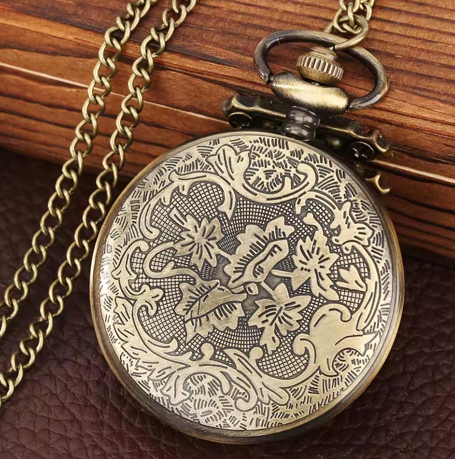 Aztec Quetzalcoatl or Mayan Kukulkan Pocket Watch Bronze Quartz Pocket Vintage Collection (#22