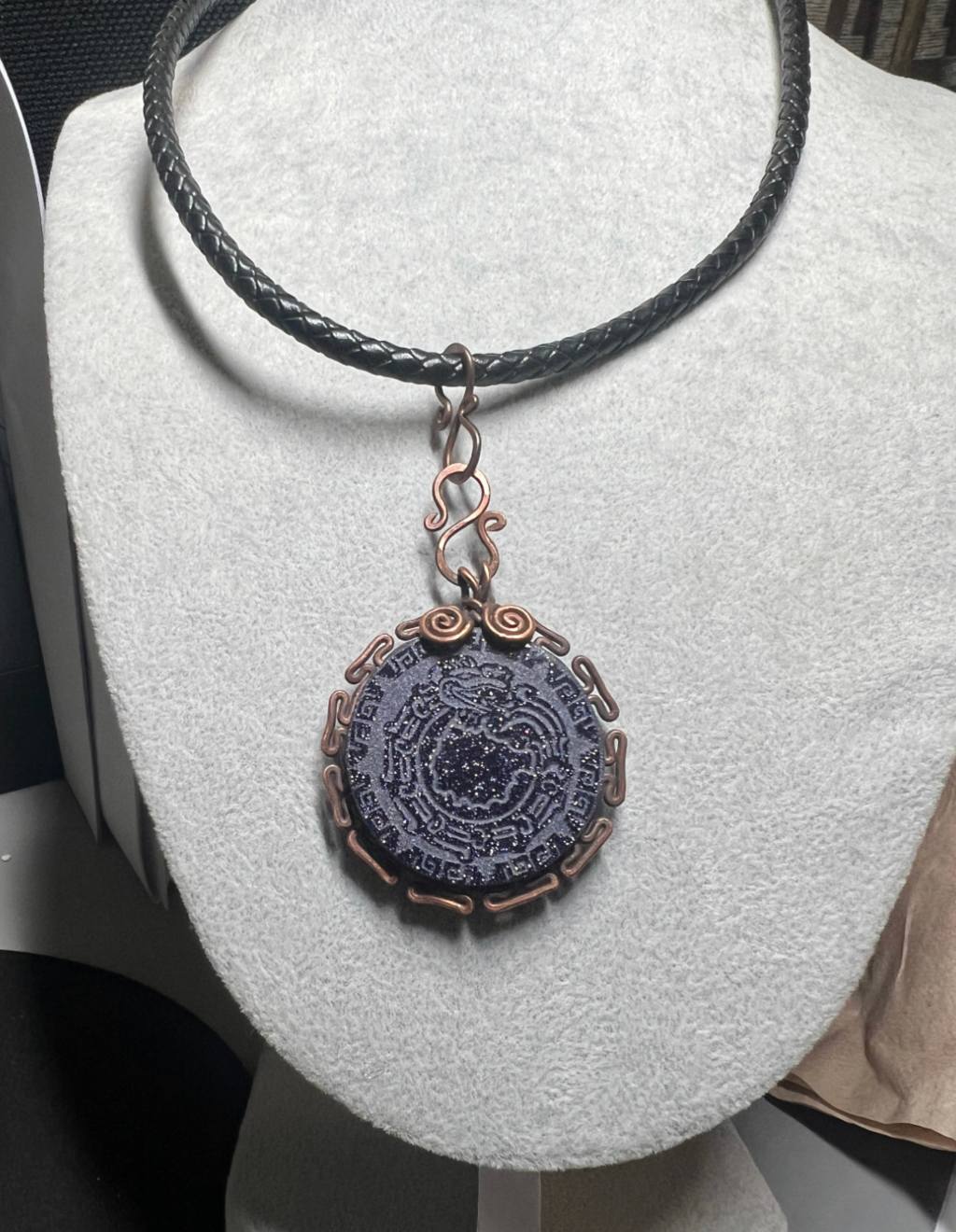 Blue Sparkles Aventurine Stone Kukulkan Quetzalcoatl Mexican Dragon Aztec (#16)