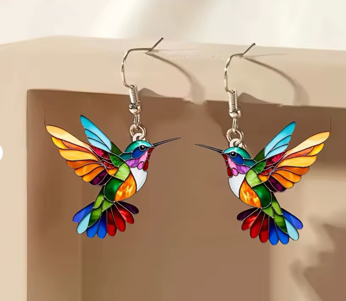 Aztec Huitzilopochtli Colorful Hummingbird Earrings Cute Animal Jewelry Gift #4
