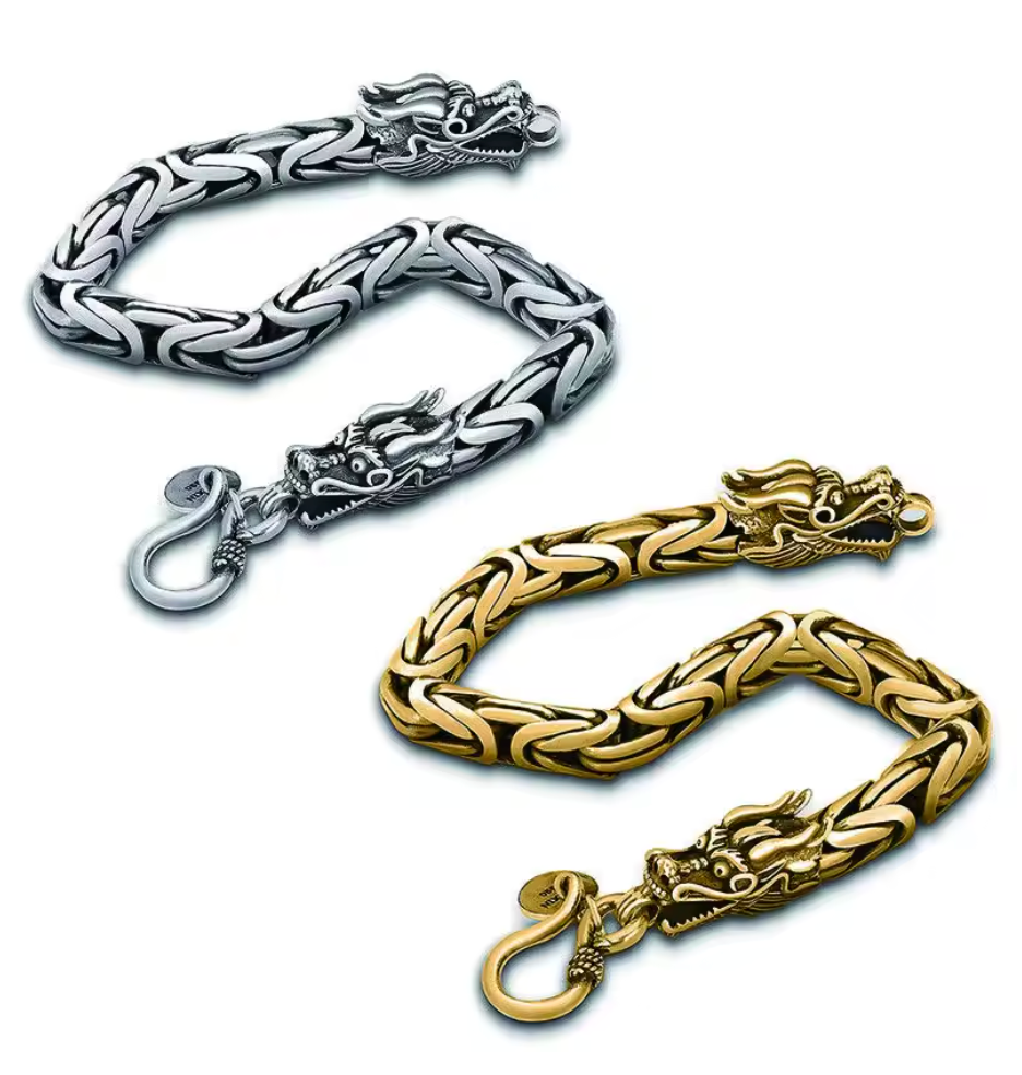 Quetzalcoatl Aztec Plumbed Serpent Bracelet, Kukulkan Mayan Feathered Serpent, Dragon, bracelets, (#9)