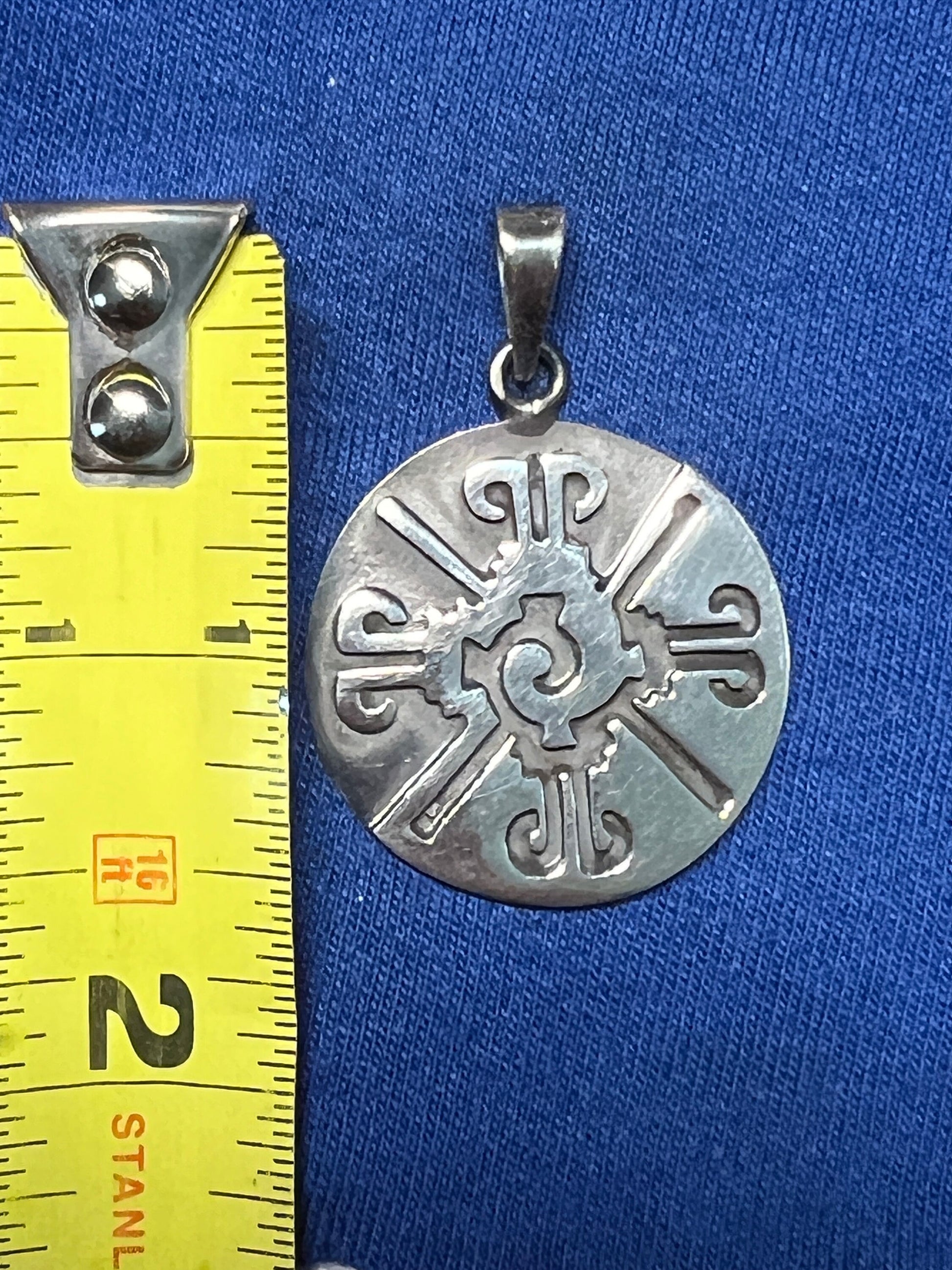 Ometeotl Hunab Ku Duality God of Aztec Mexica Maya Solid Pendant pendants necklace, Mexico (#11)