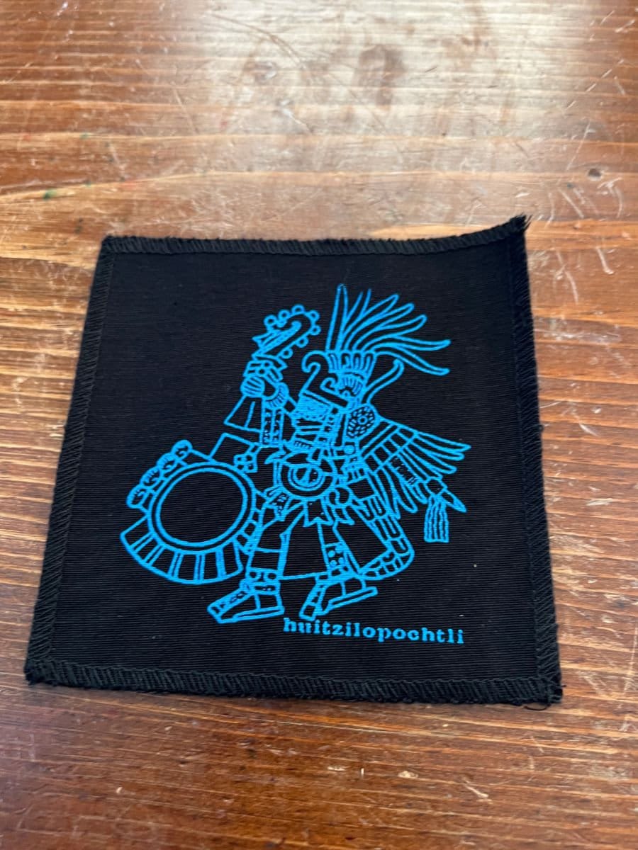 Huitzilopochtli Sew On Patches, Hand Made, Aztec patches, Mexica, danzante, rare (D1)