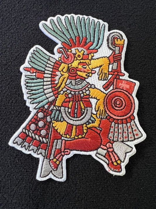 Xipe Toltec Aztec God Patches, iron-on patches, Mexico, Mexica, (#6)