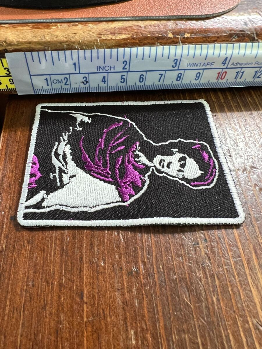 Frida Patches, BlackWhite Purple, Iron-On Patch, revolutionary, activist, brown pride (d1)