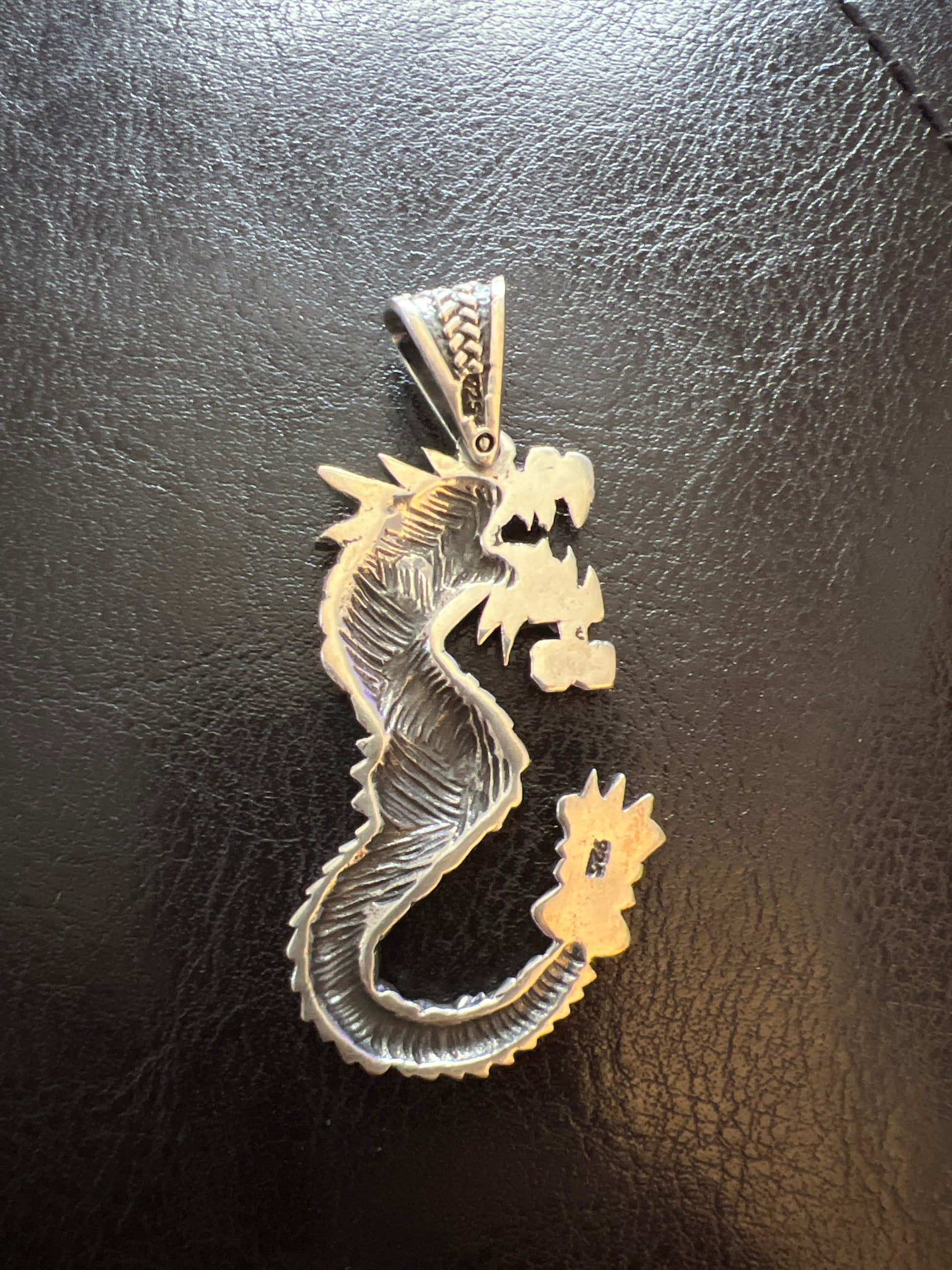 Quetzalcoatl Pendant Sterling Silver 925 Kukulkan Pendants, Made Mexico, Indigenous (#10)