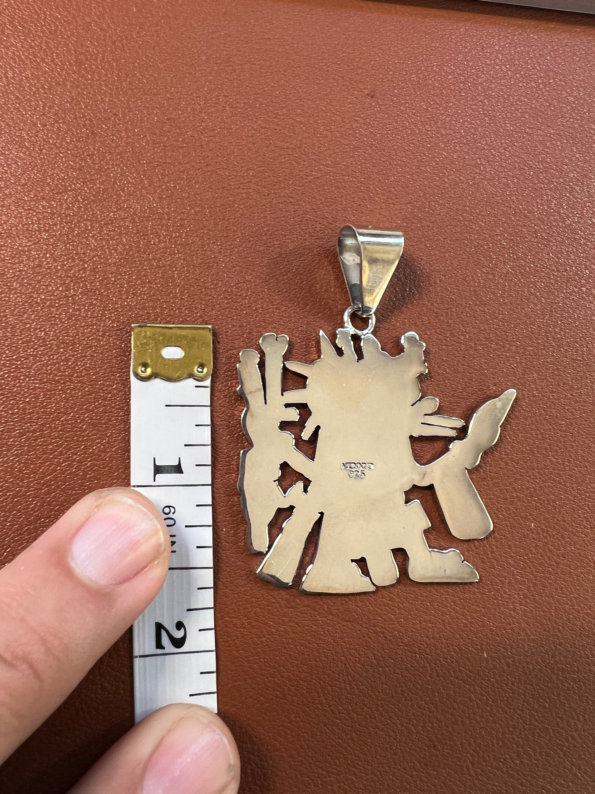 Quetzalcoatl Ehecatl 925 Sterling Silver Aztec God Pendant - Mexica Azteca pendants necklaces (#4)