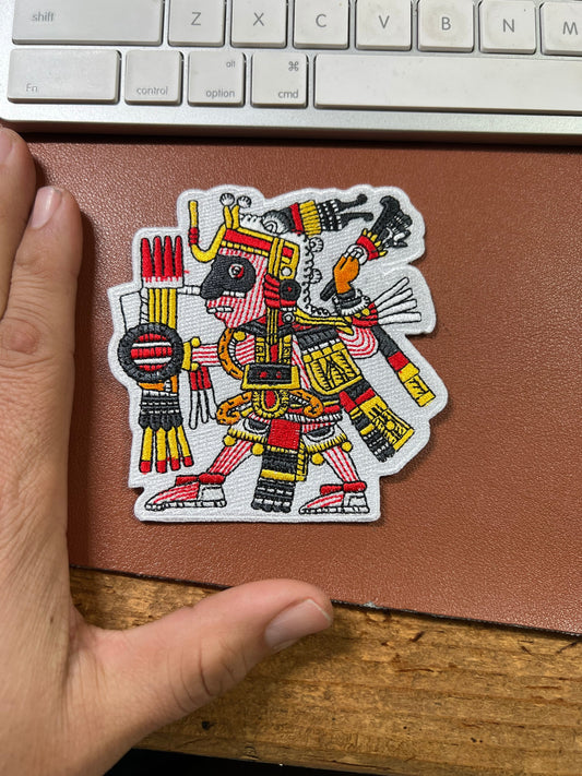 Mixcoatl Aztec Hunter, God of the Hunt, Patron, Chichimec, Tlaxcala, Embroidered Patches, Iron-on, Mexico, Mexica Apprx. 4" (6)
