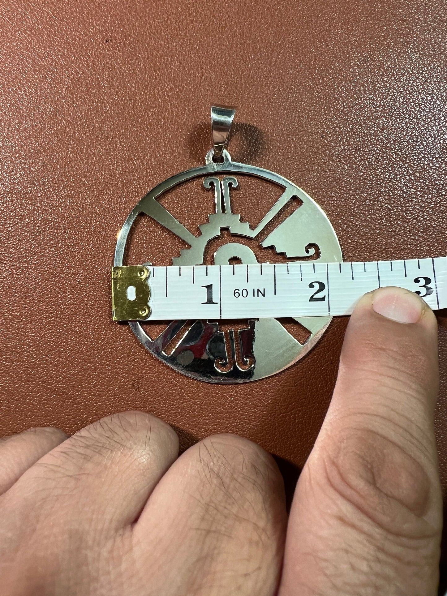 Ometeotl Hunab Ku, Sterling Silver Pendant, One God,
