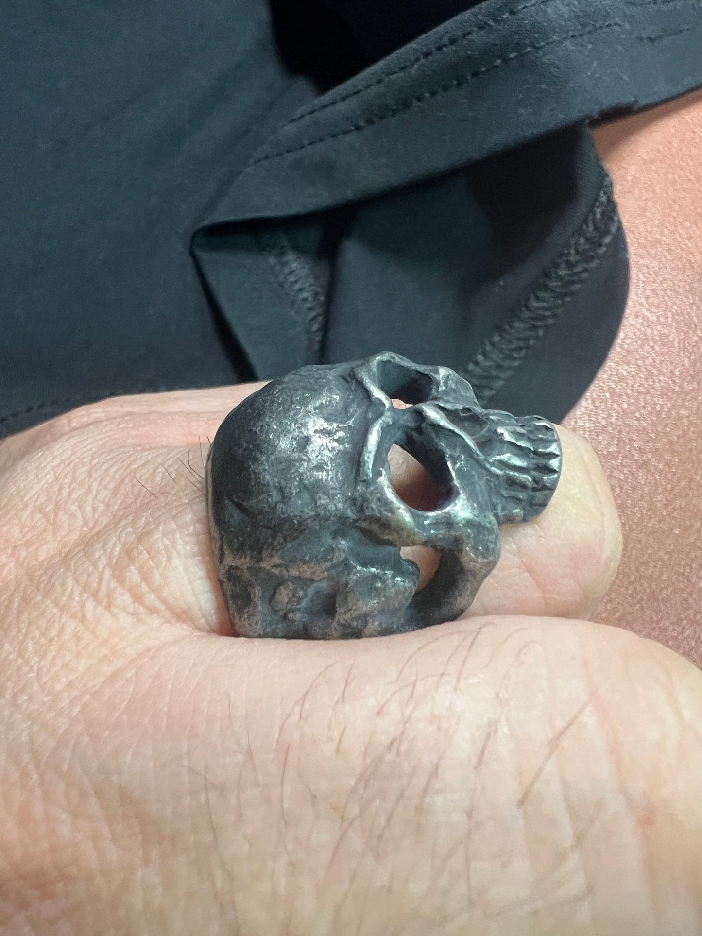 Skull Ring, Metal Alloy, Rings, biker, rocker, heavy metal, gothic (#8)