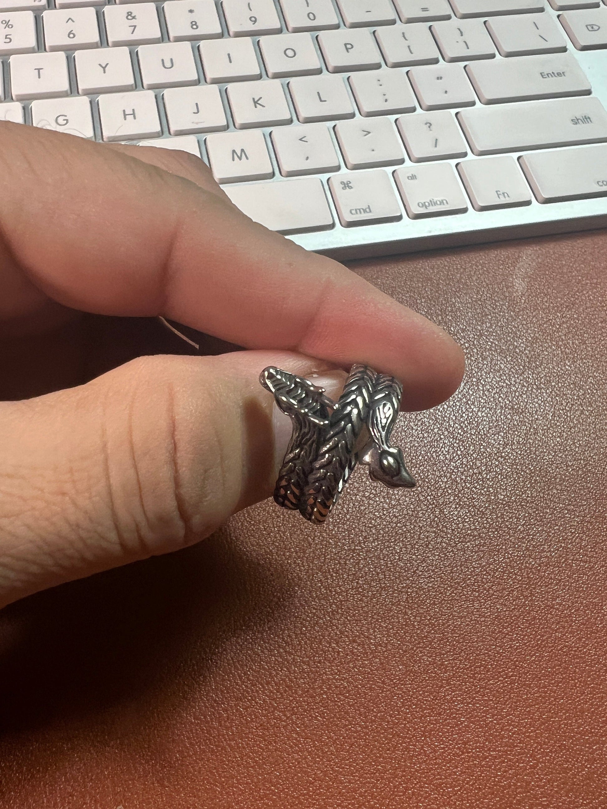 Ring, Dragon, Quetzalcaotl, Kukulkan, Feathered Serpent, Plumed Snake, alloy (#8)