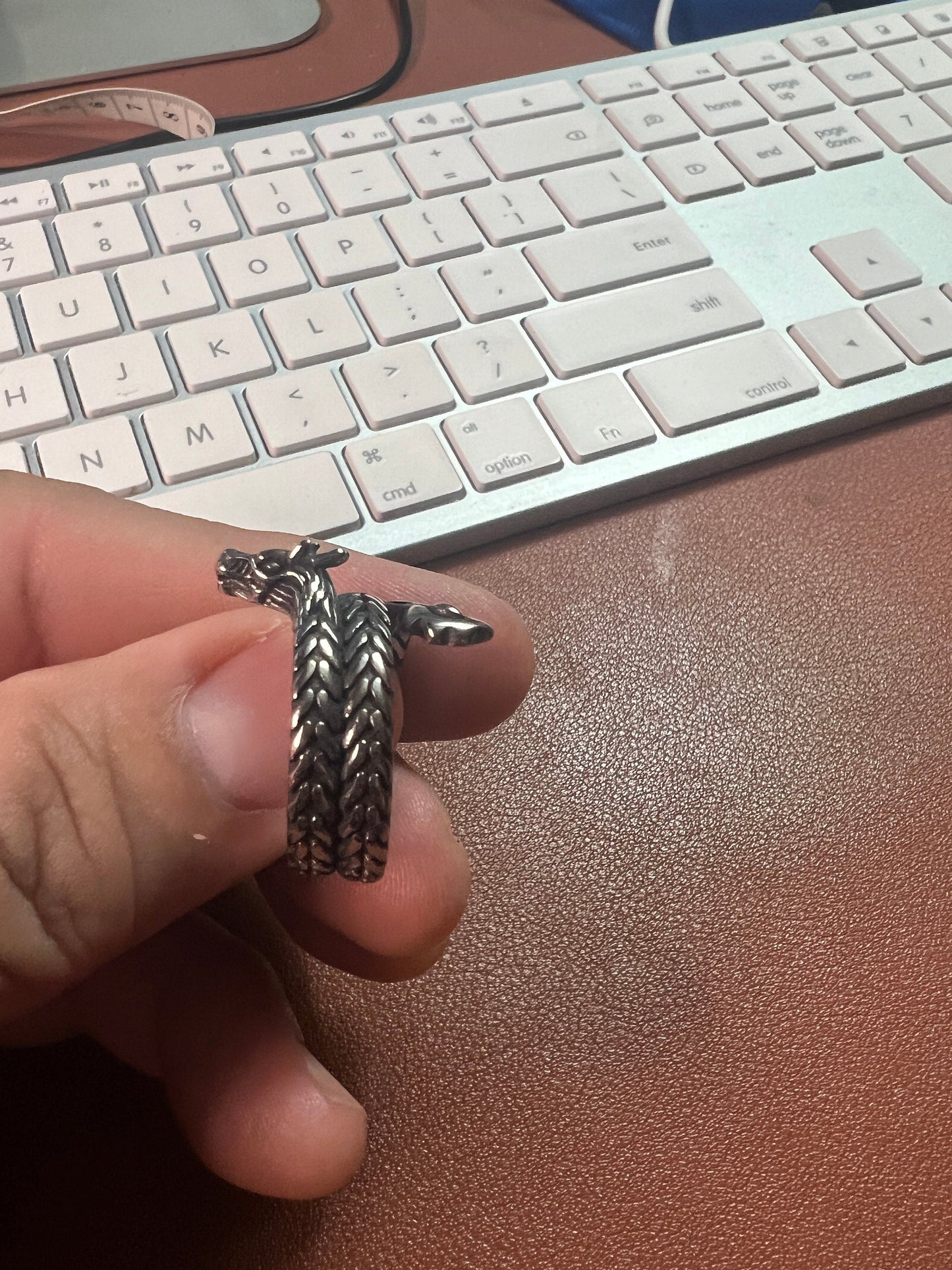 Ring, Dragon, Quetzalcaotl, Kukulkan, Feathered Serpent, Plumed Snake, alloy (#8)