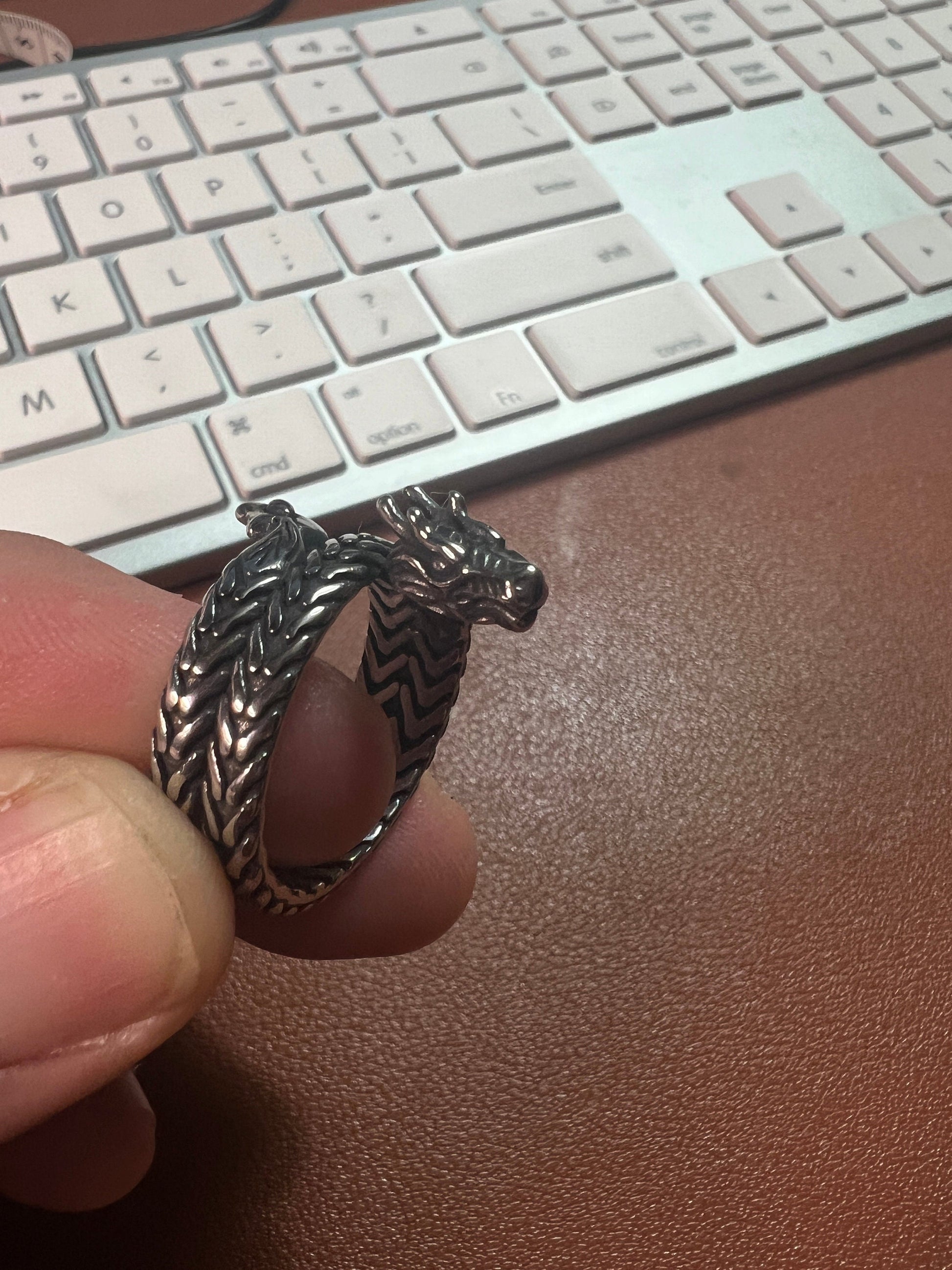 Ring, Dragon, Quetzalcaotl, Kukulkan, Feathered Serpent, Plumed Snake, alloy (#8)