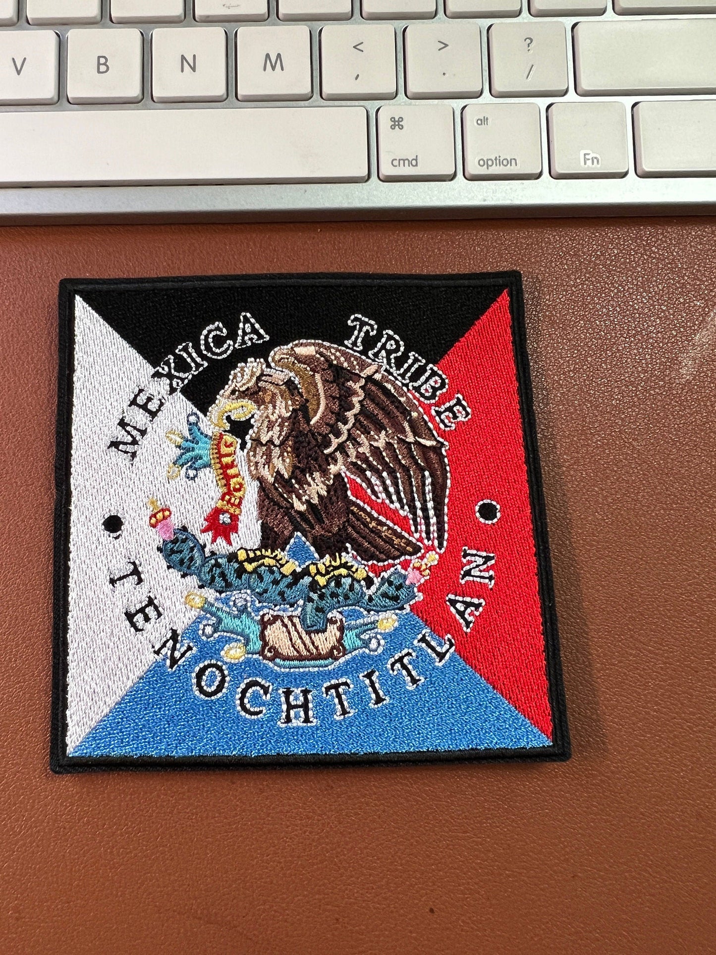 Mexica Tribe Patch, Four Corners Colors, Tenochtitlan, Square patch, Aztecs