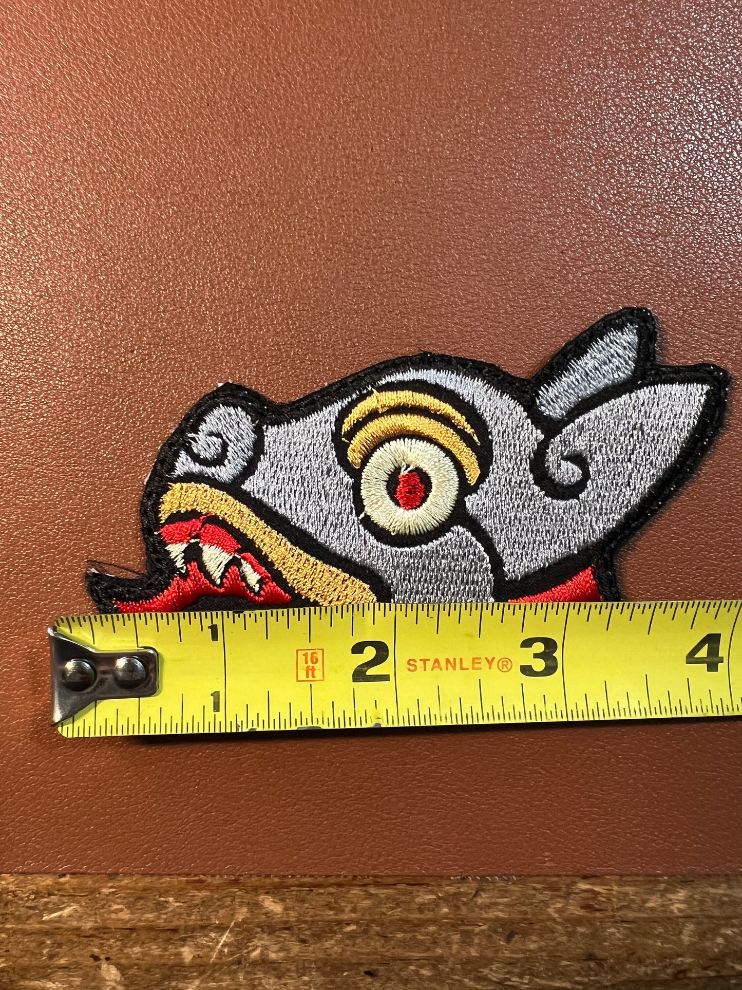 4in. Itzcuintli Dog #10 of Aztec 20 Day Calendar Patch, Iron-On Patches, Mexica, Birthday Signs (#3)