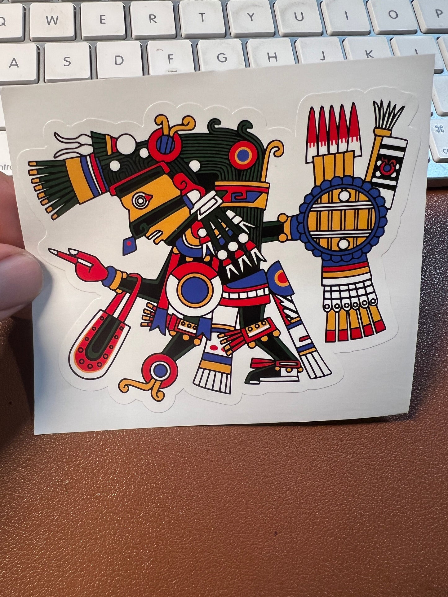 Tezcatlipoca Aztec God Decal,4" Cutout Sticker, Vinyl, Mexico, Mexica (#10)