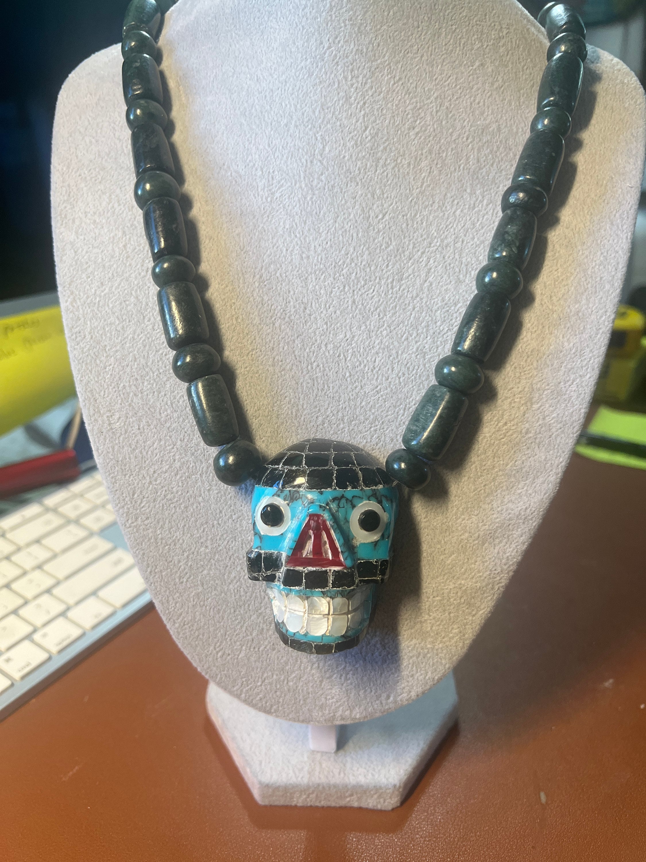Aztec jade necklace discount