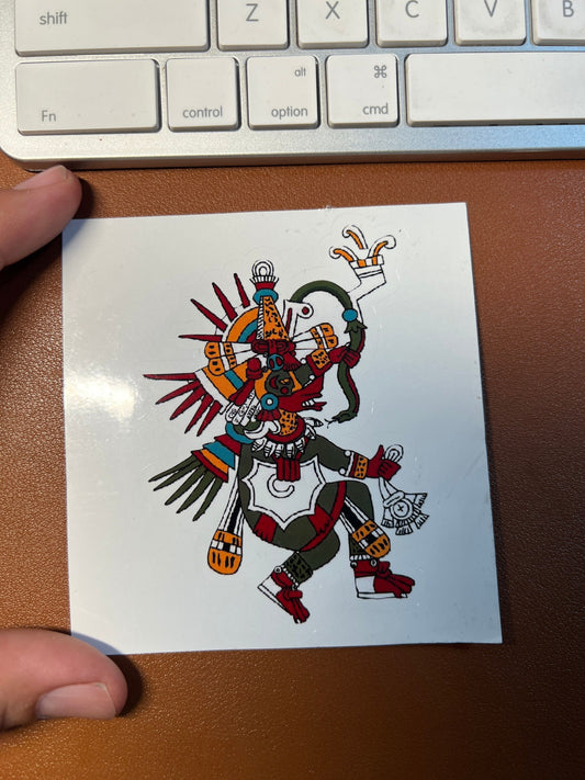 Vinyl Decal, Quetzalcoatl Ehecatl Aztec God Patches, Cutout Sticker, Mexico, Mexica (d10)