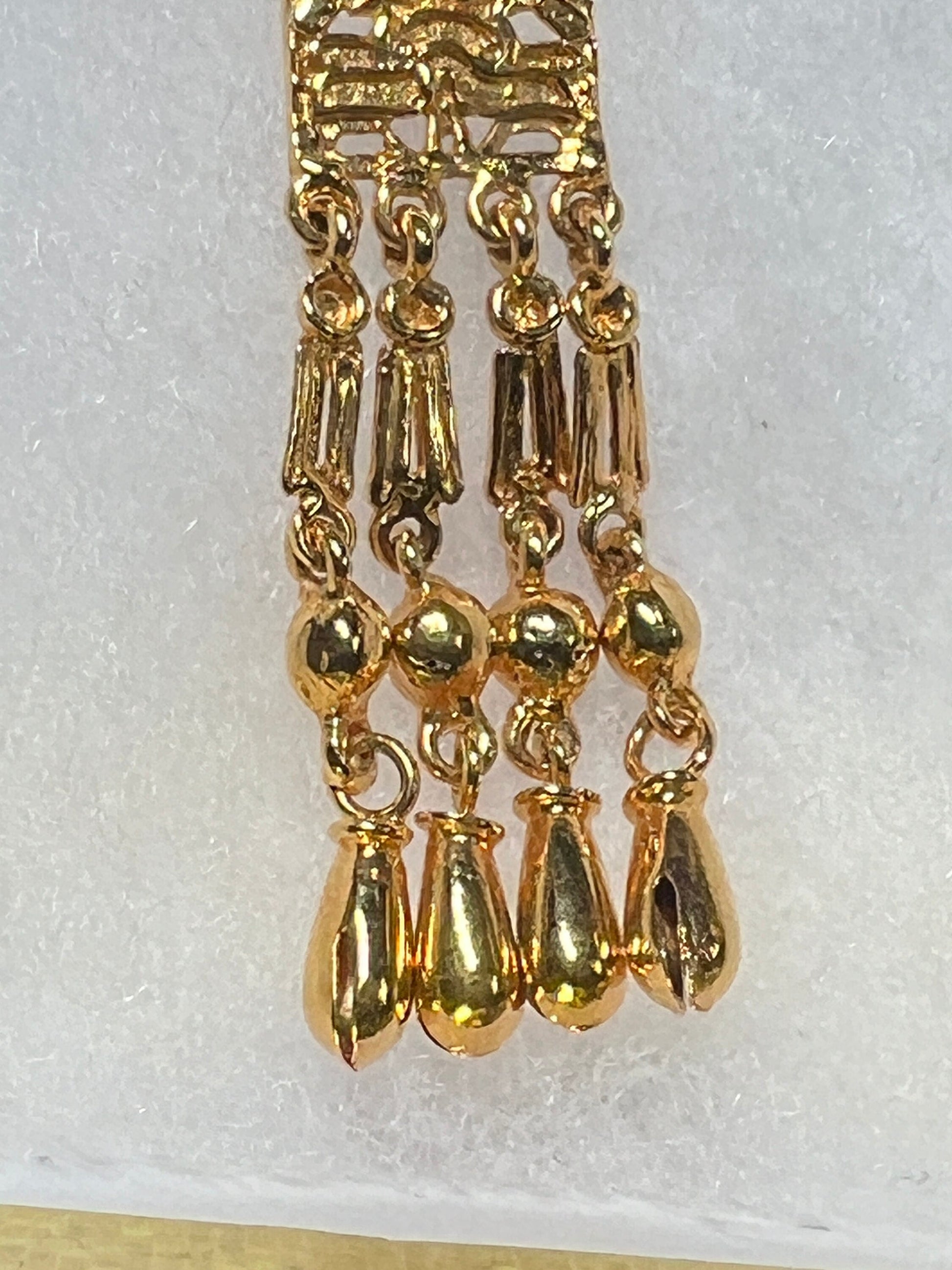 Excellent Rare Vintage Aztec Gold Plated Alloy Pin Brooch, by Salvador Teran for Marbel SA Mexico 1950s (#4)