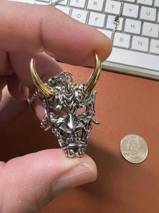 Devil Pendant, Satan Necklace, Lucifer Pendants, Metal Alloy, 666, Number of the Beast, Satanic, Satanism, Evil, Pagan, Jewelry (#9)