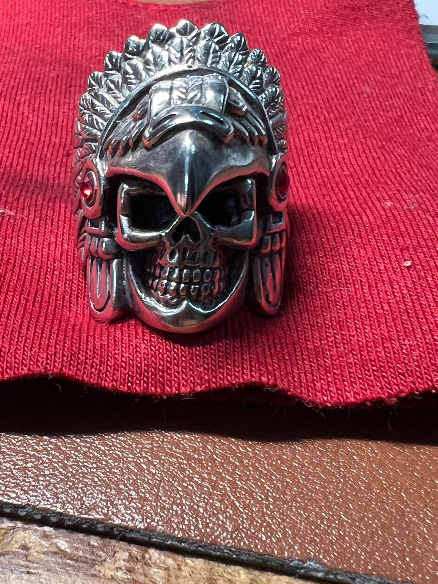 Sterling Silver Aztec Eagle Warrior Ring, Size 11, Mexican, Jewelry, Rings, Mexica #2