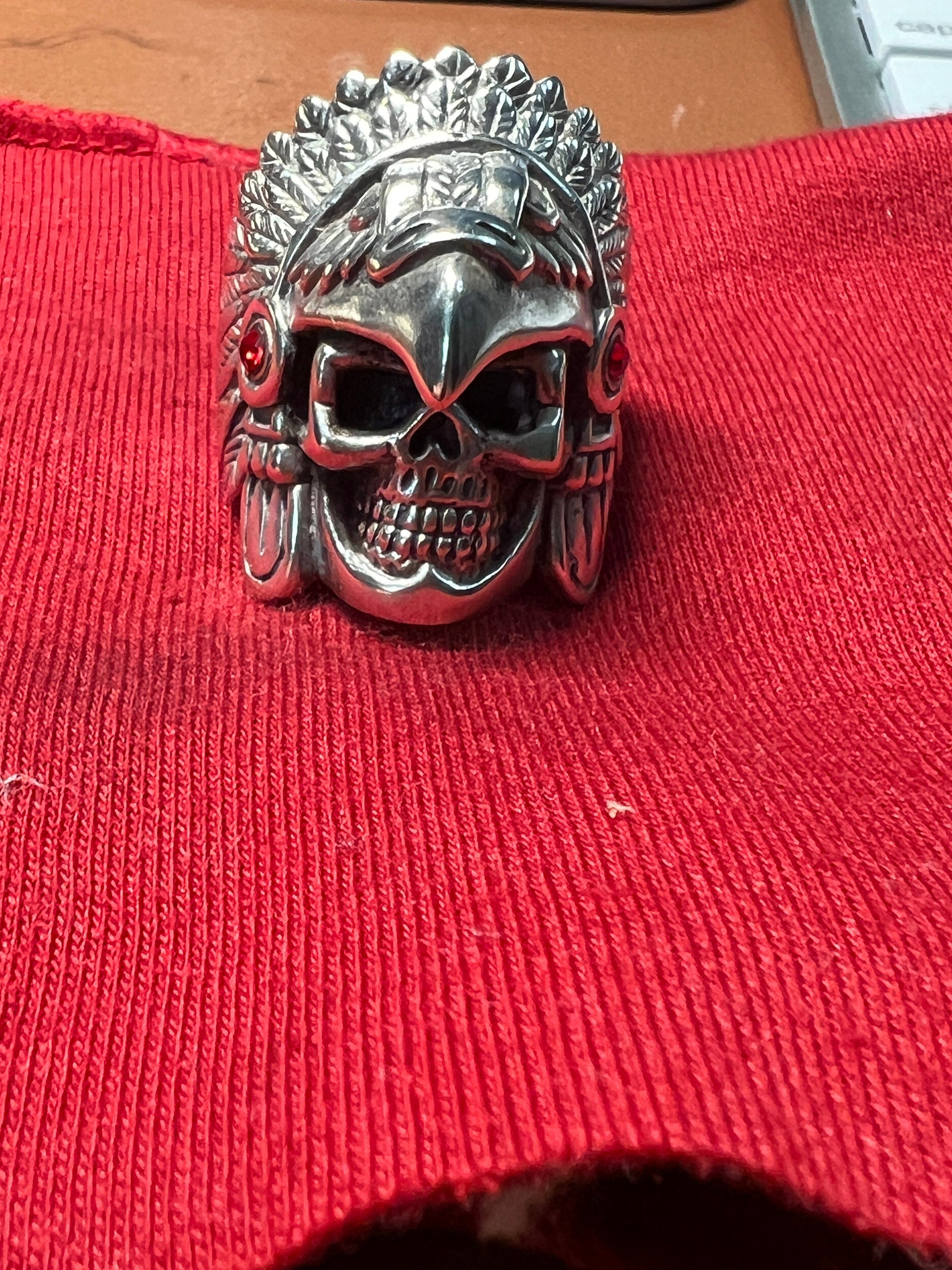 Sterling Silver Aztec Eagle Warrior Ring, Size 11, Mexican, Jewelry, Rings, Mexica #2