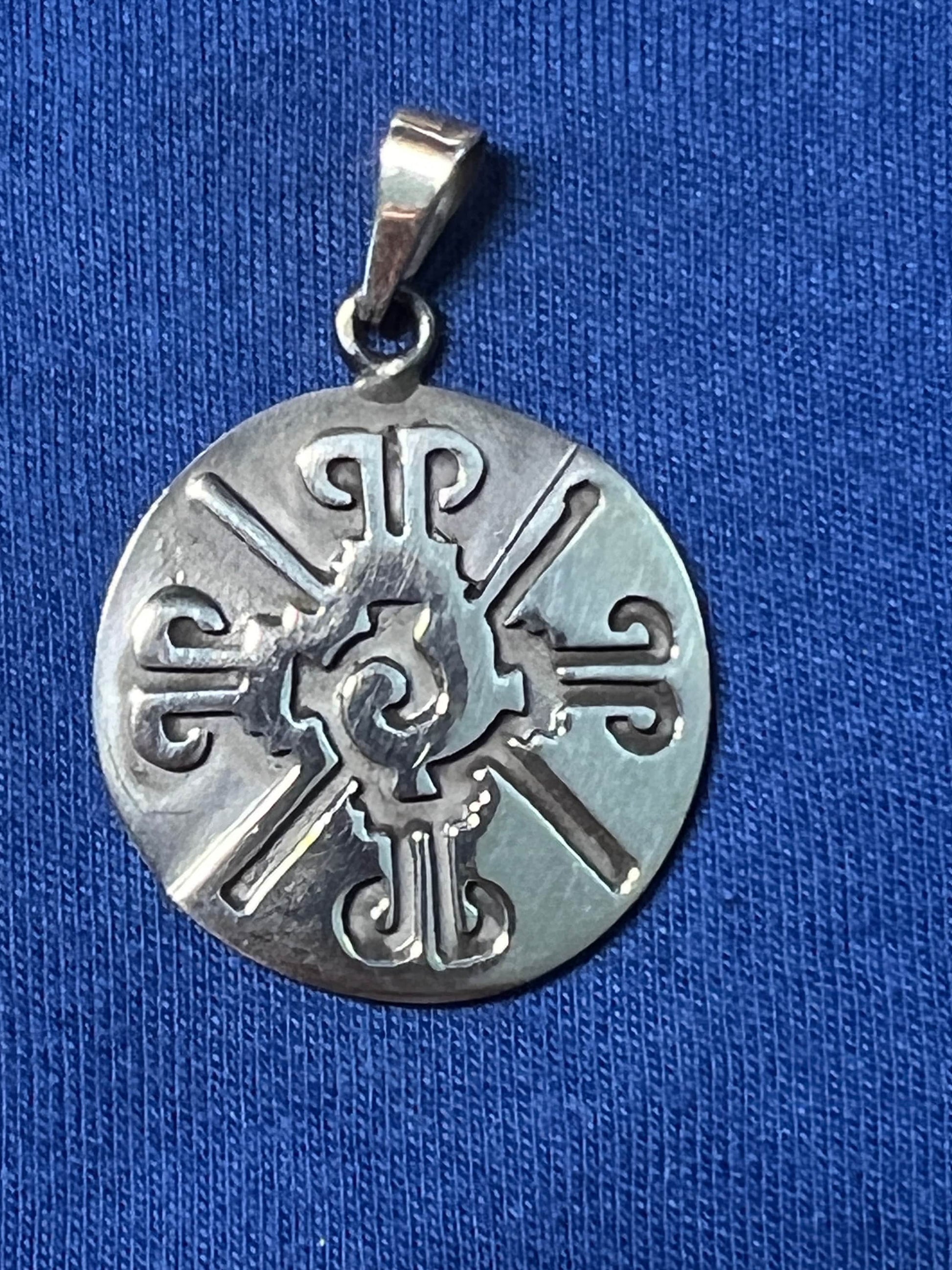 Ometeotl Hunab Ku Duality God of Aztec Mexica Maya Solid Pendant pendants necklace, Mexico (#11)