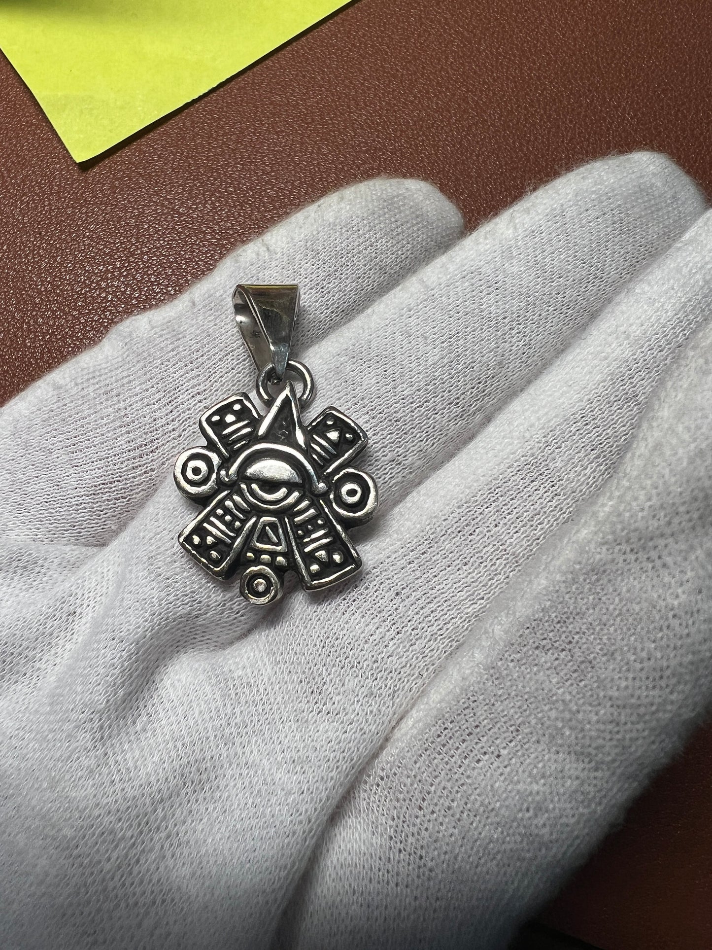 Day Ollin Olin Sterling Silver Pendant, 925 Sterling Silver, Aztec God, Olin Movement of the Sun, pendants necklaces (#7)