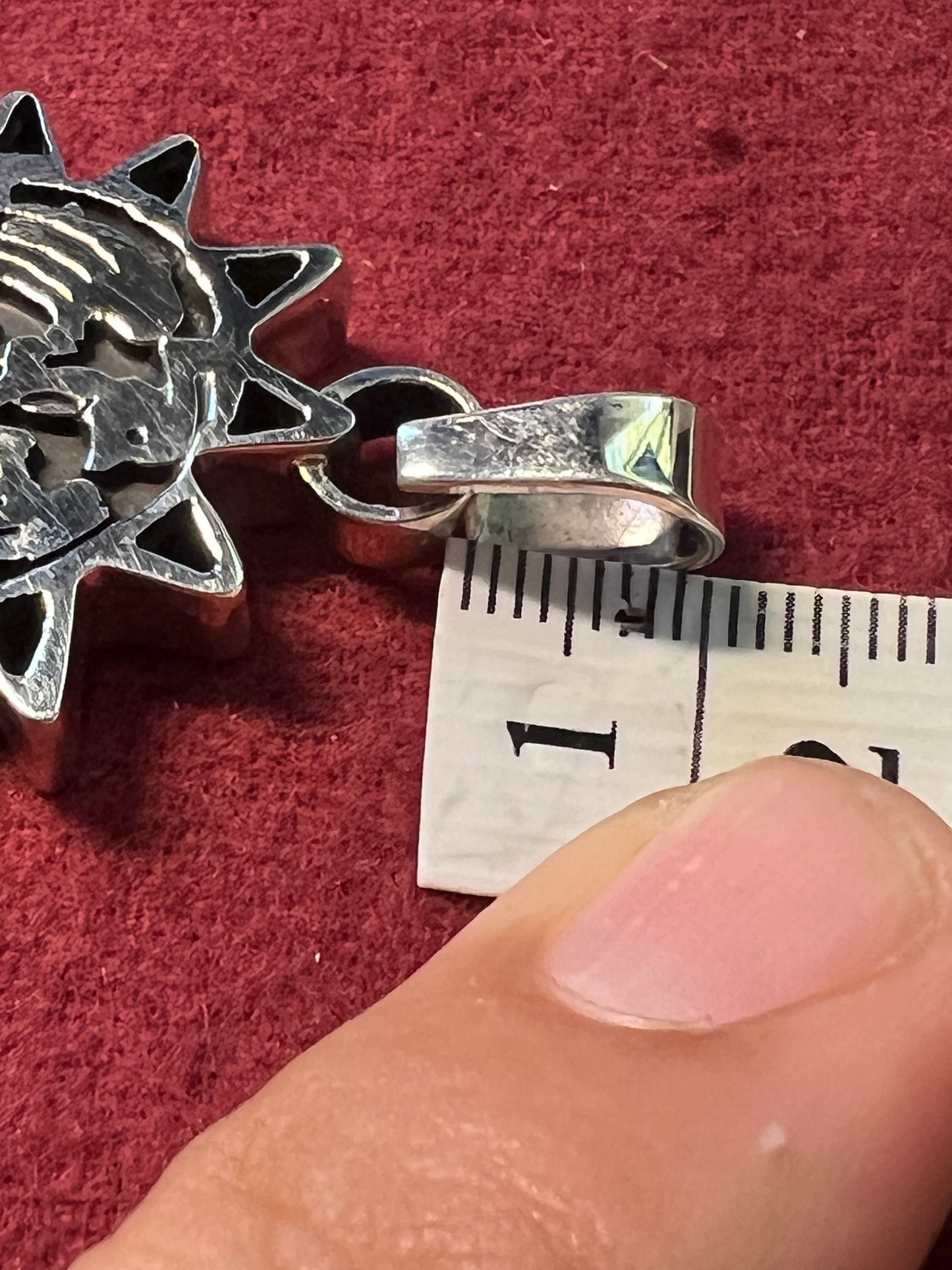 Cuitlahuac Pendant Original Mexica Tribe Flag in a sterling silver pendant , Aztec Battle Banner, Pantli, Bandera, (#11)