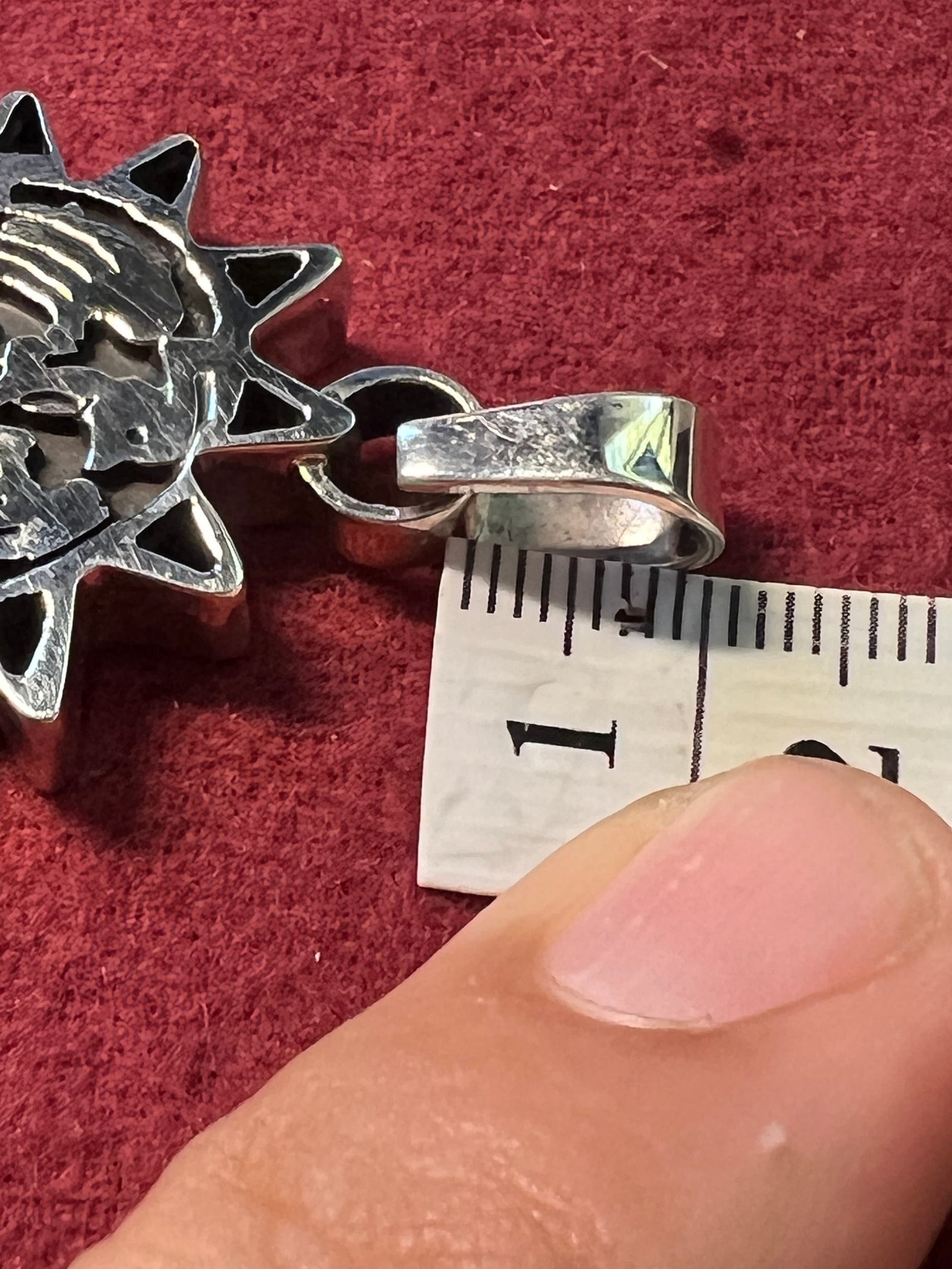 Cuitlahuac Pendant Original Mexica Tribe Flag in a sterling silver pendant , Aztec Battle Banner, Pantli, Bandera, (#11)